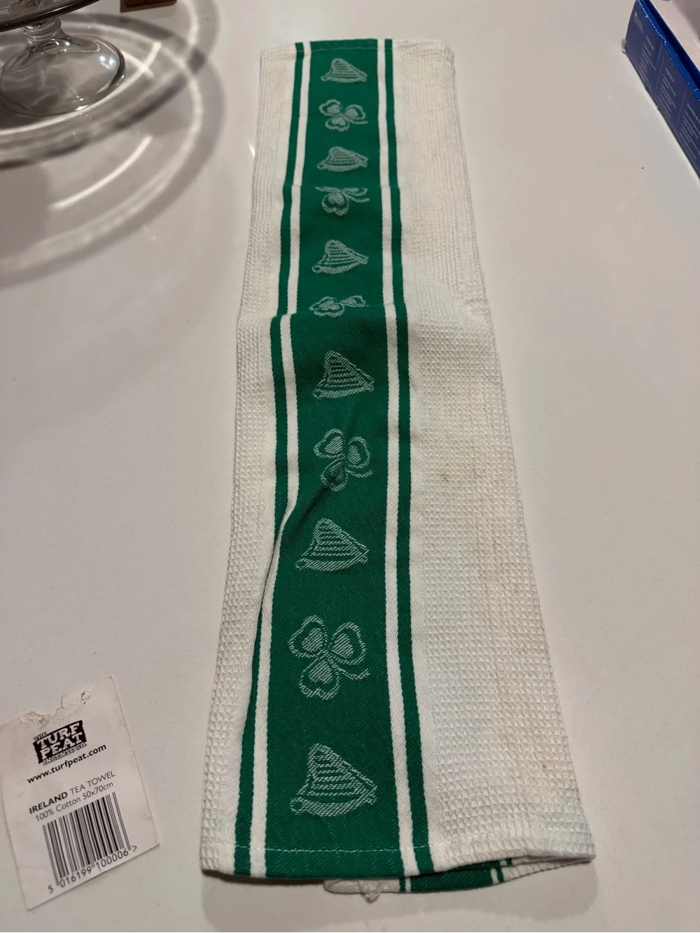 Ireland Green Stripe Tea Towel